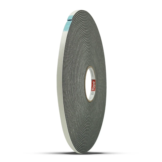 Single-sided PVC foam gasket tape 3 mm for door, window and cabinet sealing — BiTape 203N